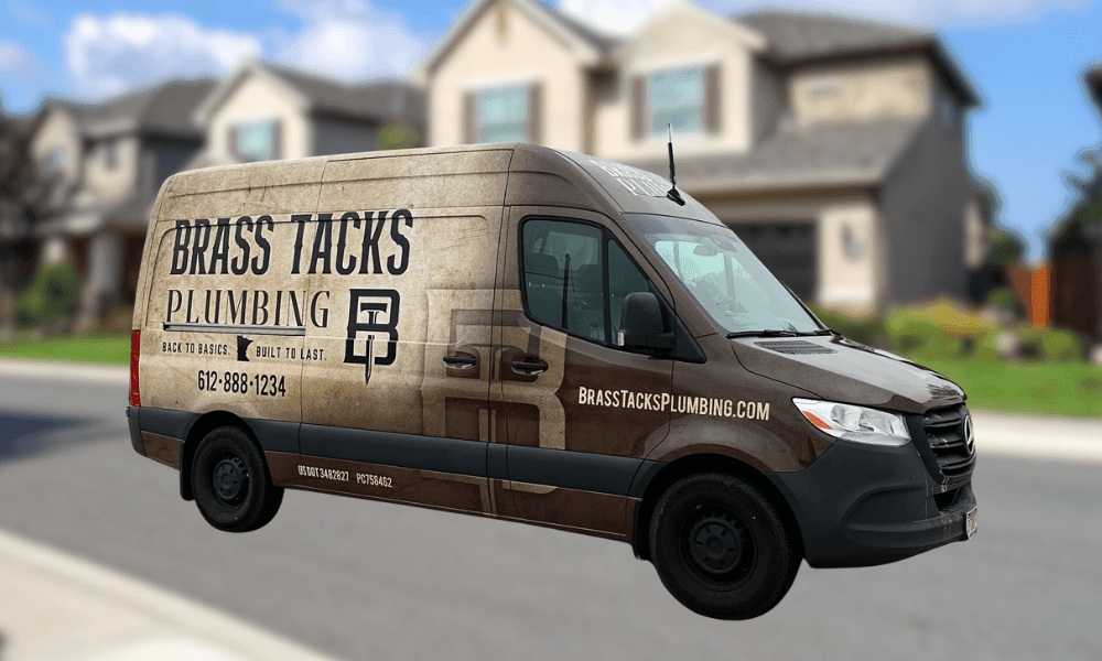 brass tacks plumbing van
